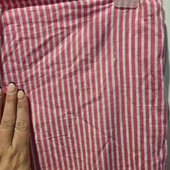 Lauren Ralph Lauren pajama sz M pink stripe capri pant READ 100% cotton - Picture 5 of 8